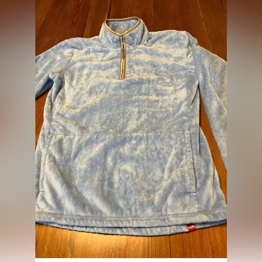 North Face Light Blue Fleece Girls XL Pullover